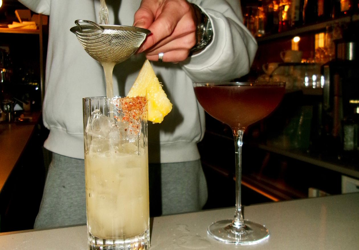 cocktails being mixed